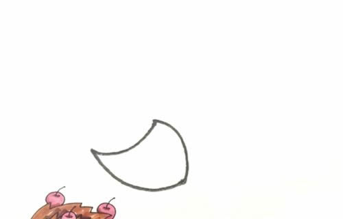 刺猬简笔画图片