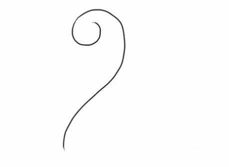 水中的白天鹅简笔画步骤图解