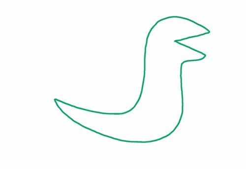 小恐龙简笔画的画法步骤