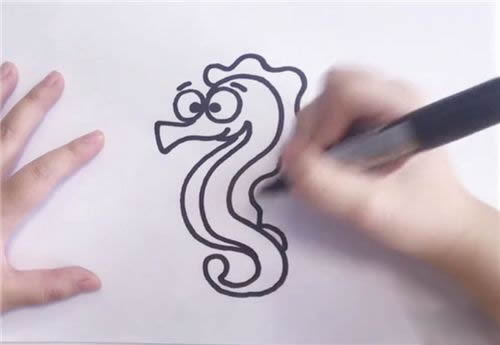 海马简笔画