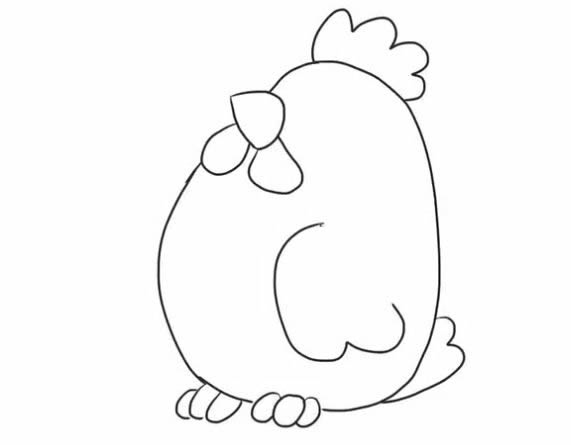 母鸡简笔画图片 母鸡简笔画怎么画