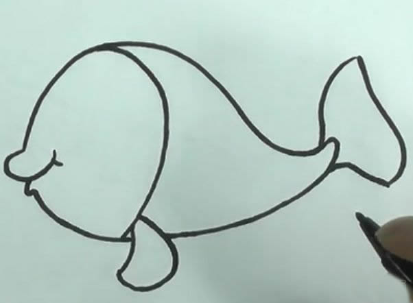 可爱小金鱼简笔画彩色图片