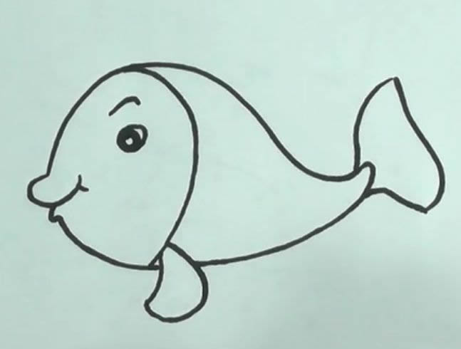 可爱小金鱼简笔画彩色图片