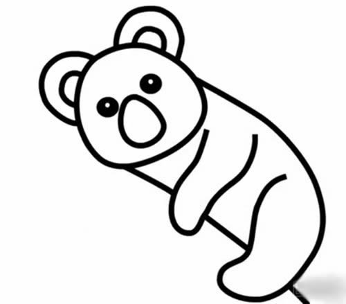 考拉简笔画图片