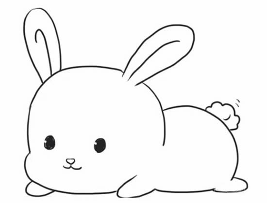 可爱的小兔子简笔画图片