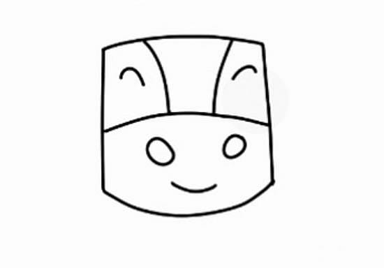 大黄牛简笔画的画法步骤图