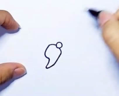 天鹅简笔画图解步骤