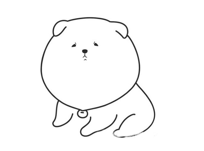 小狗简笔画步骤图片