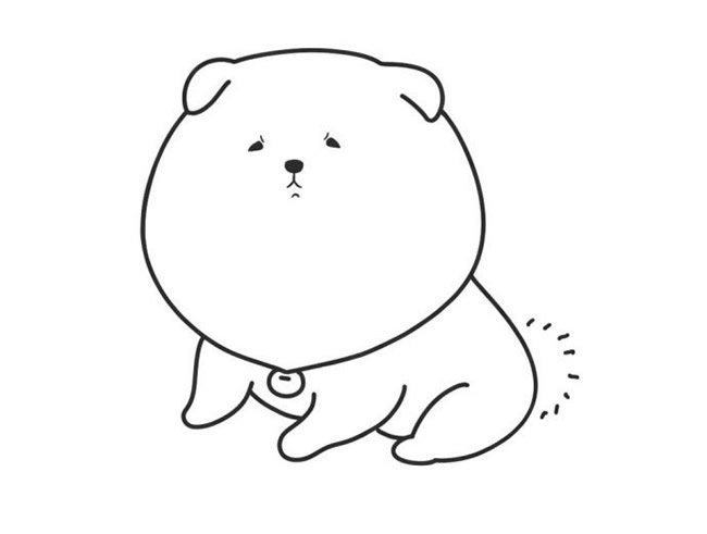 小狗简笔画步骤图片