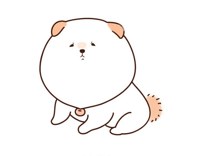 小狗简笔画步骤图片