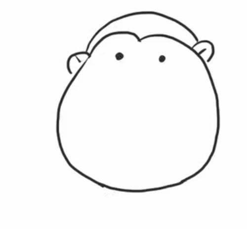 猩猩简笔画怎么画