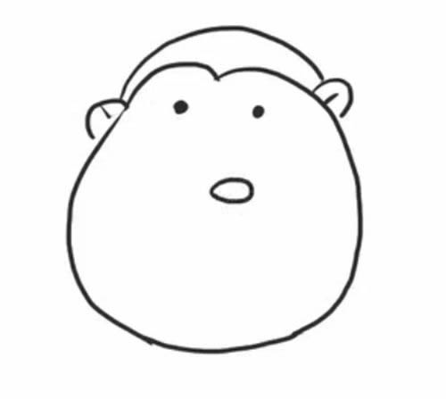 猩猩简笔画怎么画