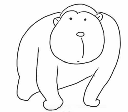 猩猩简笔画怎么画