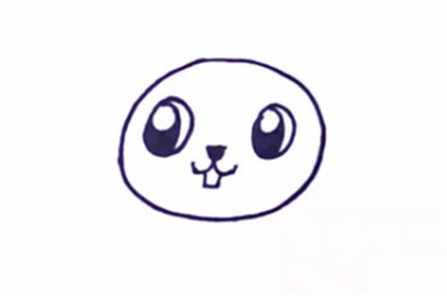 偷萝卜的兔子简笔画步骤教程