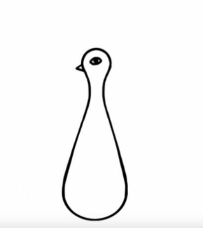 孔雀开屏带颜色简笔画 教你画美丽的孔雀简笔画步骤图片教程