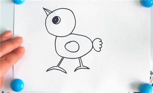 怎样画小鸡简笔画图片