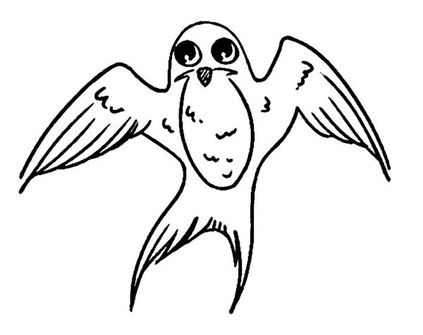 简笔画小燕子，飞行的小燕子简笔画图片08