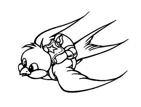 简笔画小燕子，飞行的小燕子简笔画图片09