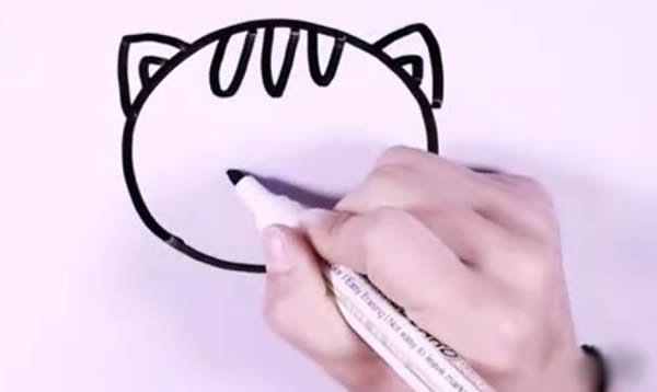 可爱的小猫简笔画