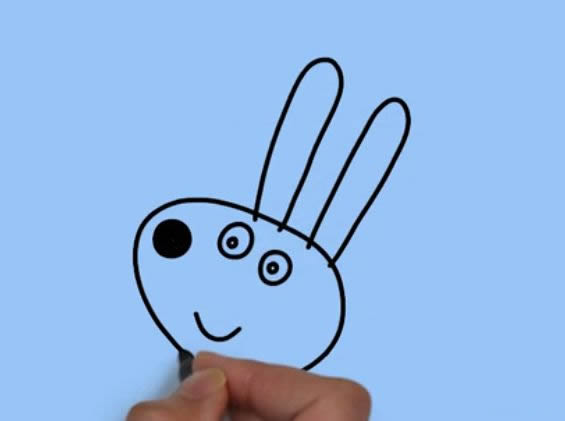 小兔瑞贝卡简笔画