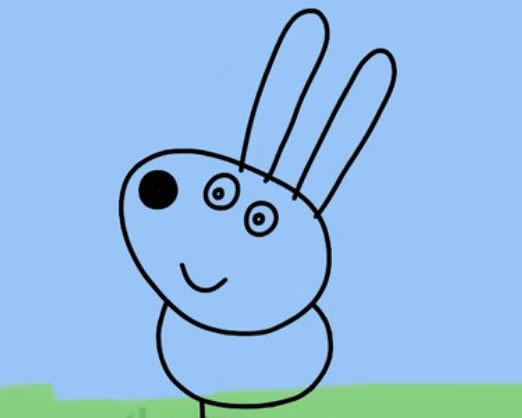 小兔瑞贝卡简笔画