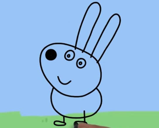 小兔瑞贝卡简笔画