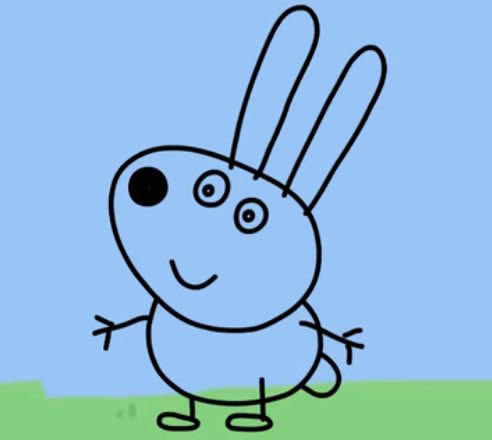 小兔瑞贝卡简笔画