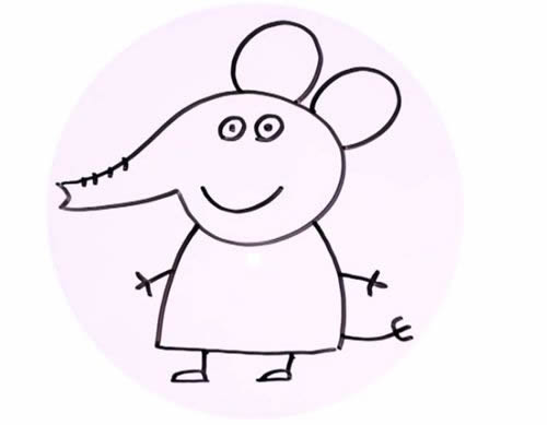 大象艾米丽简笔画 大象艾米丽简笔画步骤图片教程