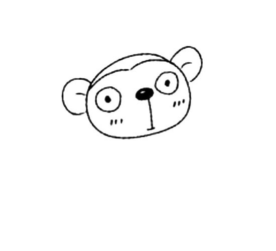 猴子简笔画步骤图片