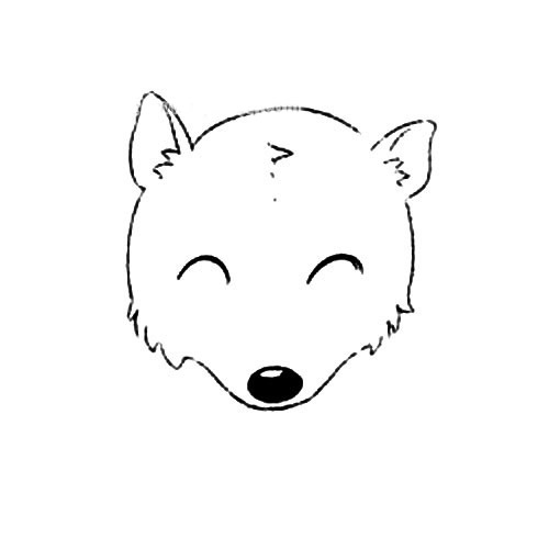 微笑的北极熊的表情头像