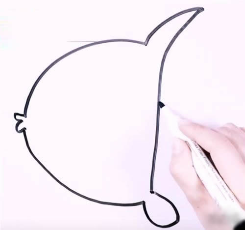 简笔画热带鱼的画法 热带鱼简笔画步骤图片