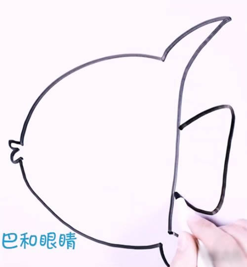 简笔画热带鱼的画法 热带鱼简笔画步骤图片
