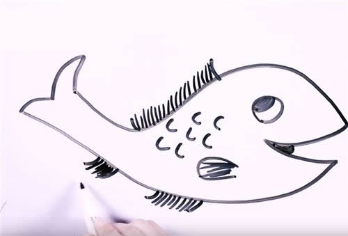 淡水鱼简笔画