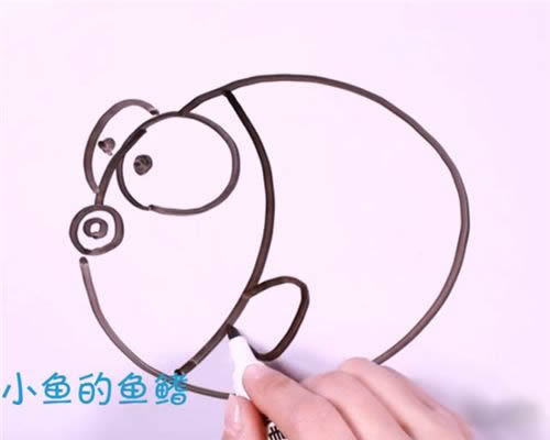 简笔画金鱼的画法步骤图解教程 手把手教你画金鱼