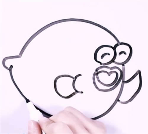 河豚鱼简笔画