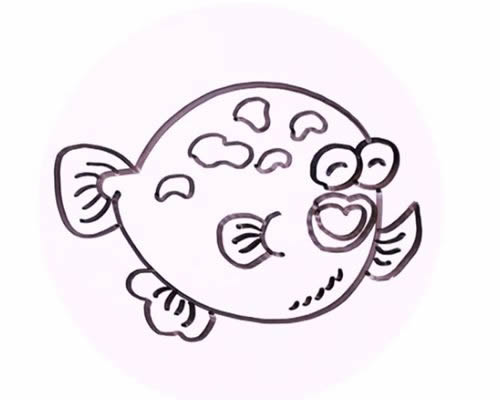 河豚鱼简笔画