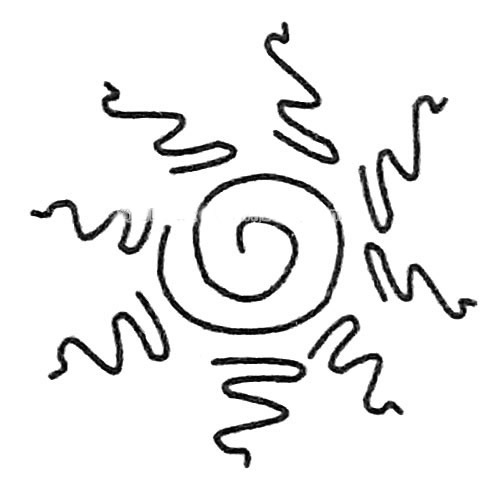 太阳简笔画图片大全
