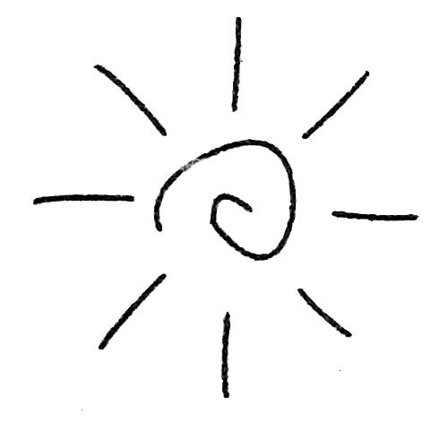 太阳简笔画图片大全