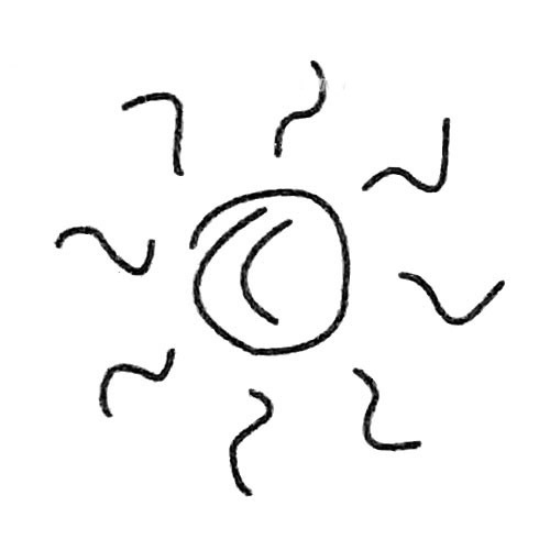太阳简笔画图片大全