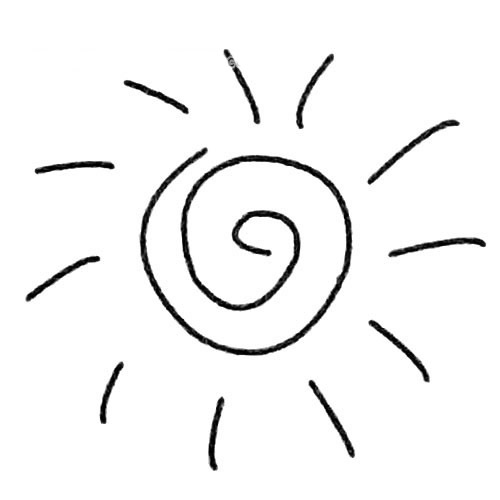 太阳简笔画图片大全