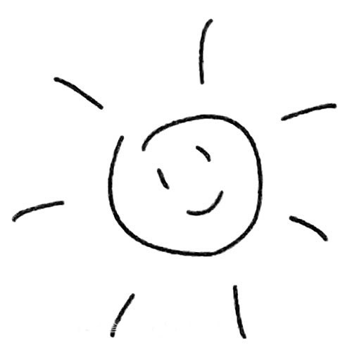 太阳简笔画图片大全