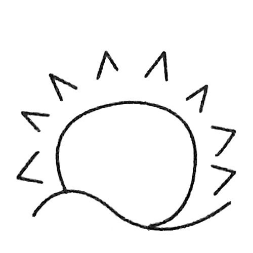 太阳简笔画图片大全
