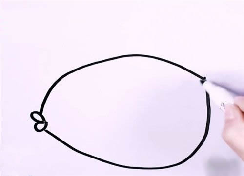 怎么画一条花斑鱼 花斑鱼的简笔画图解步骤