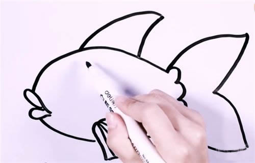 金鱼图片简笔画