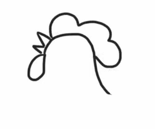 公鸡简笔画图片