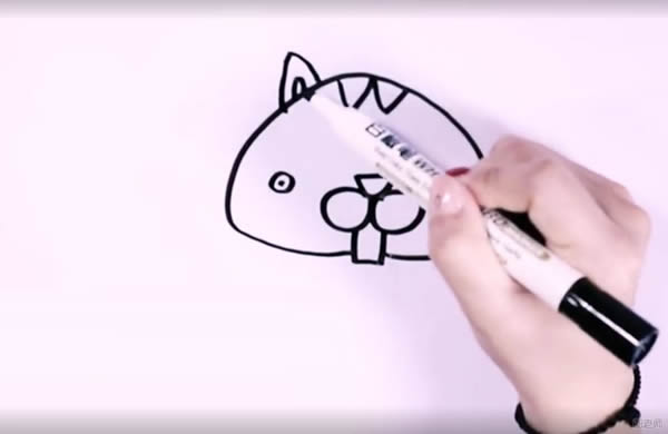 可爱小松鼠简笔画