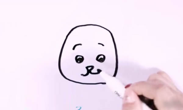 斑点狗要怎么画 可爱的斑点狗简笔画教程