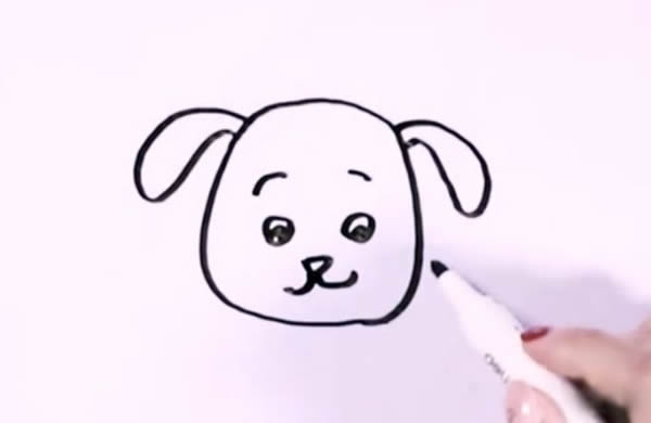 斑点狗要怎么画 可爱的斑点狗简笔画教程