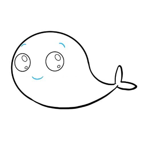 独角鲸简笔画