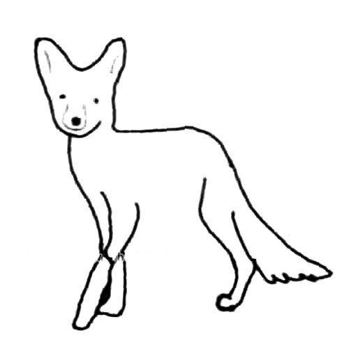 如何画狐狸简笔画步骤图